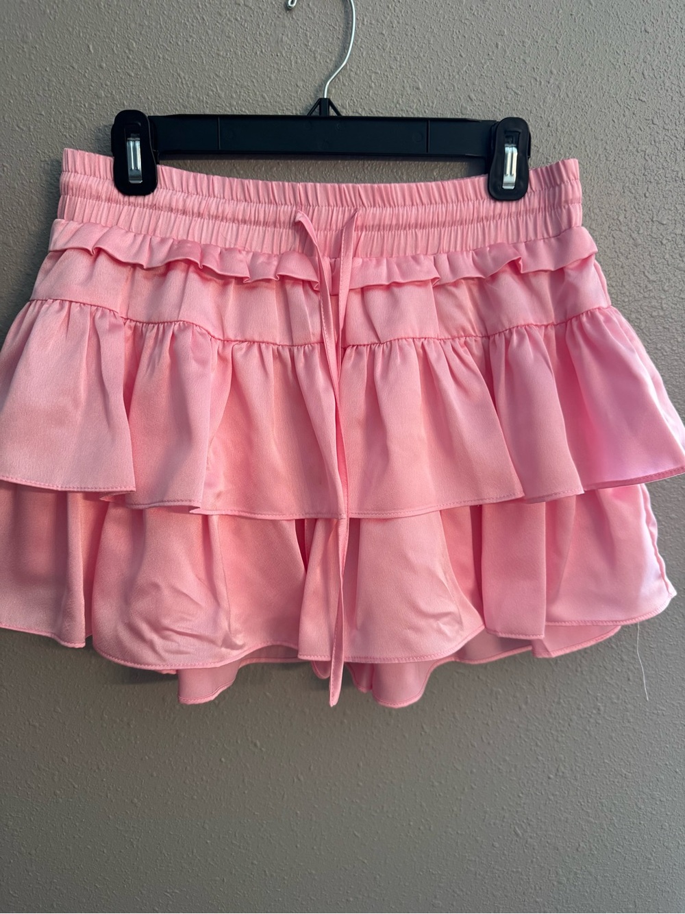 Ruffled Tiered Pink Women's Skort